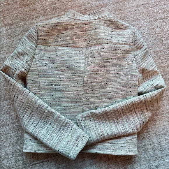 J crew asymmetrical moto pink peppercorn tween jacket blazer - Picture 6 of 7